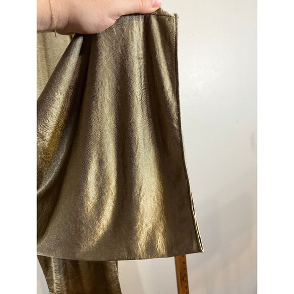 Coldwater Creek Metallic Wide Leg Pant 2X Festive Holiday Chic Shiny Glam Artsy - Picture 2 of 8